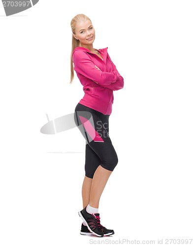 Image of beautiful sporty woman