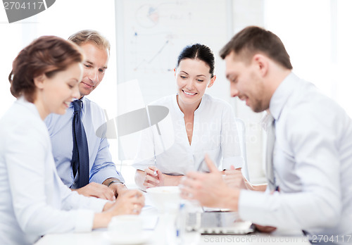 Image of business team having meeting in office