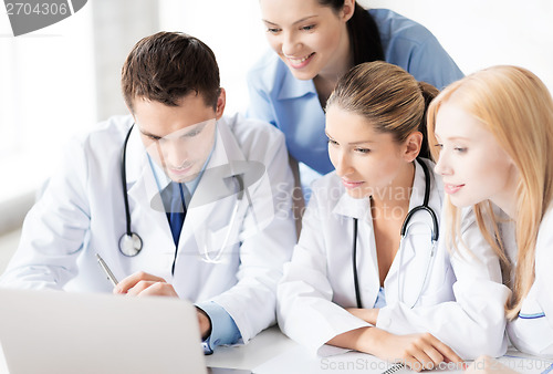 Image of team or group of doctors working