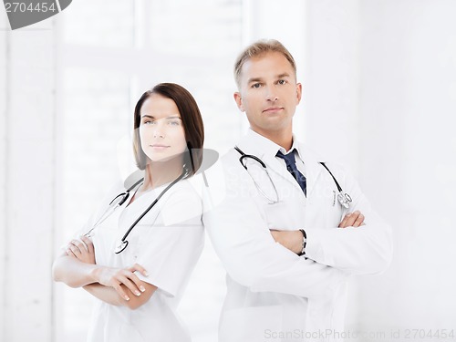 Image of two doctors with stethoscopes