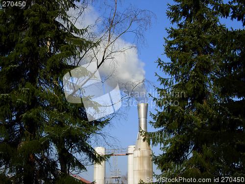 Image of Factory pipes, pollution # 04