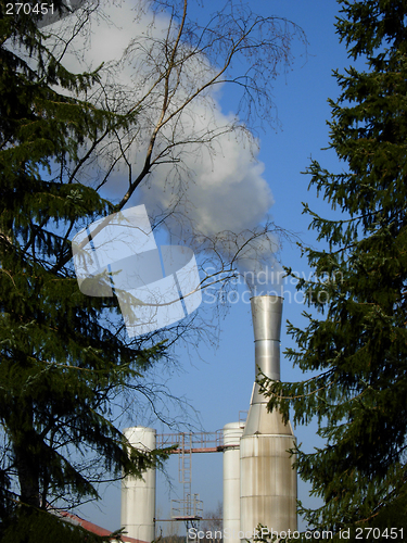 Image of Factory pipes, pollution # 03