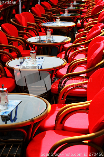 Image of Red chairs