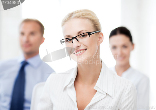 Image of businesswoman in office