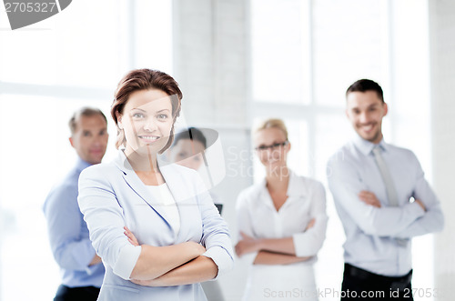 Image of businesswoman in office