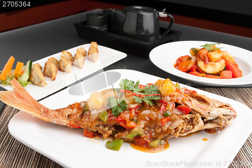 Image of Thai Red Snapper with Tamarind Sauce