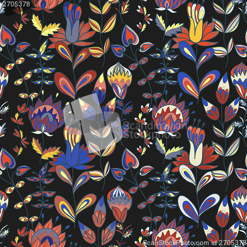 Image of Seamless texture with flowers