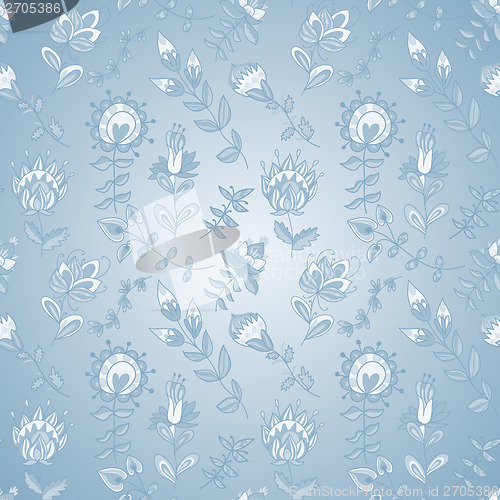 Image of Seamless texture with flowers