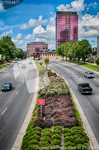 Image of city streets of charlotte north carolina