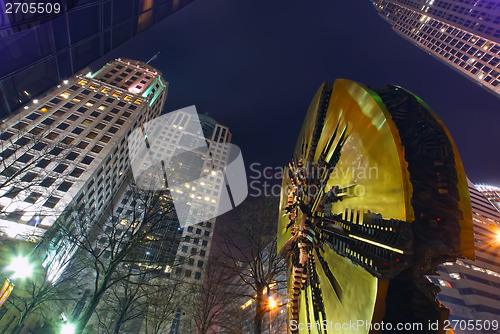 Image of charlotte downtown at night