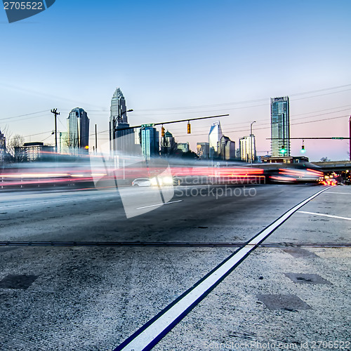 Image of early morning in charlotte nc