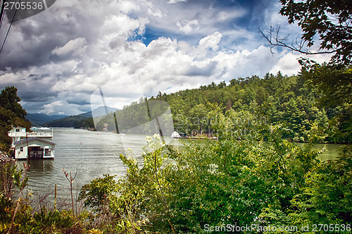 Image of overlooking chimney rock and lake lure