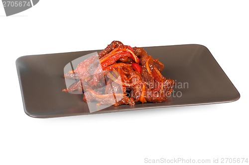 Image of beef at sour-sweet sauce