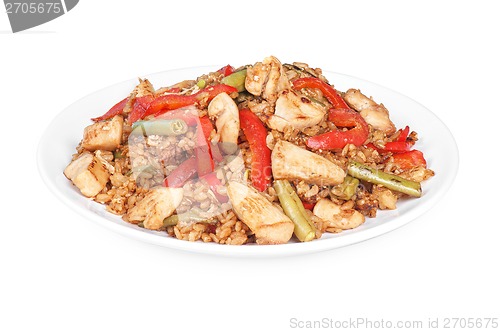 Image of Rice chicken vegetable