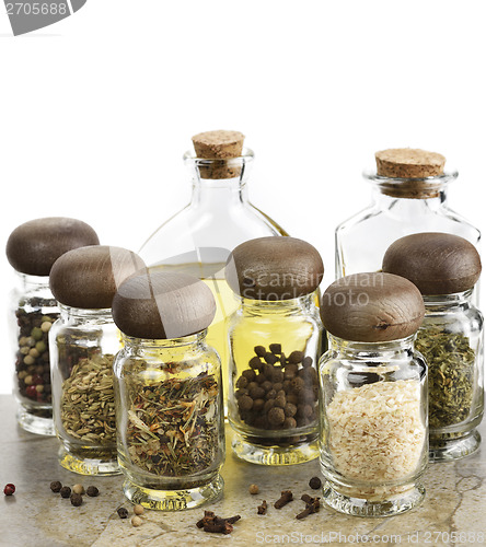 Image of Spices Cooking Oil And Vinegar