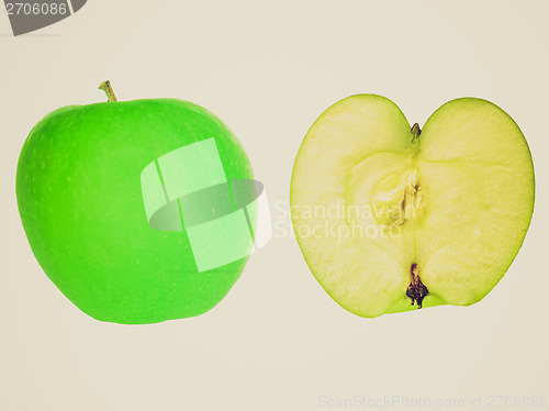 Image of Retro look Apple isolated