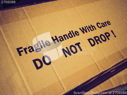Image of Retro look Corrugated cardboard