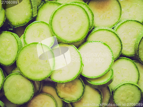 Image of Retro look Courgettes zucchini