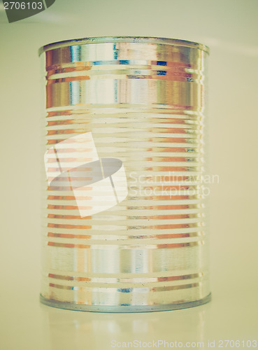 Image of Retro look Tin can