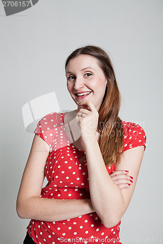 Image of Smiling attractive woman