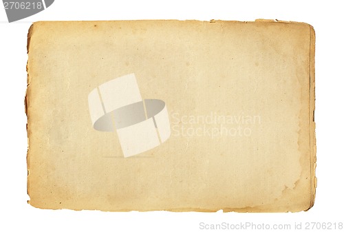 Image of old paper sheet