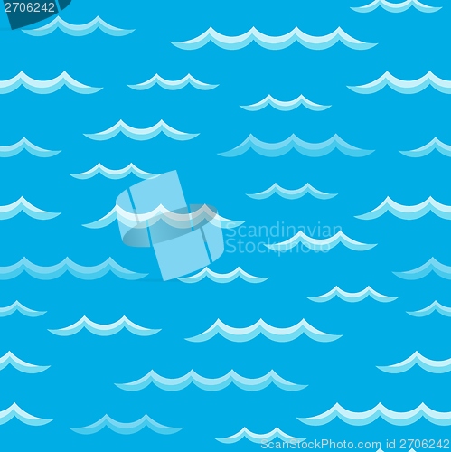 Image of Waves theme seamless background 2
