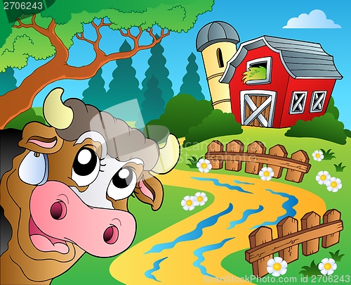 Image of Farm theme with red barn 6