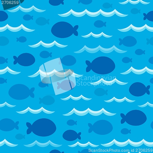 Image of Seamless background fish shadows 1