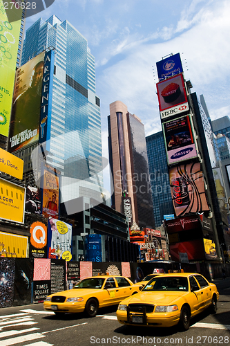 Image of Times Square in summer