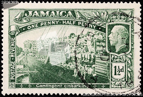 Image of Jamaica World War I Stamp