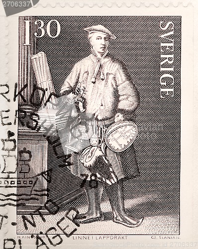 Image of Carl Linnaeus Stamp