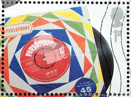 Image of Beatles Vinyl Stamp