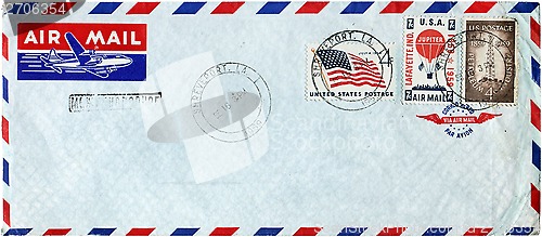 Image of Airmail Cover from USA