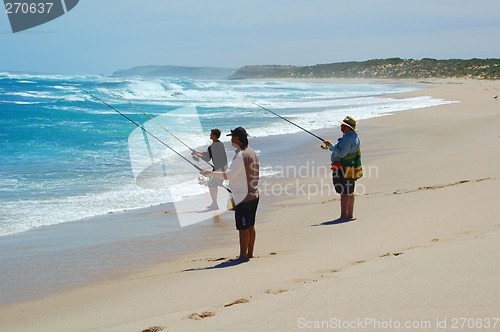 Image of Beach Fishing Together
