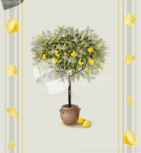 Image of Lemon seamless background. 