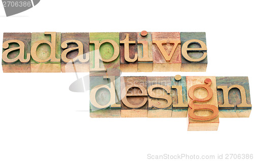 Image of adaptive design in wood type