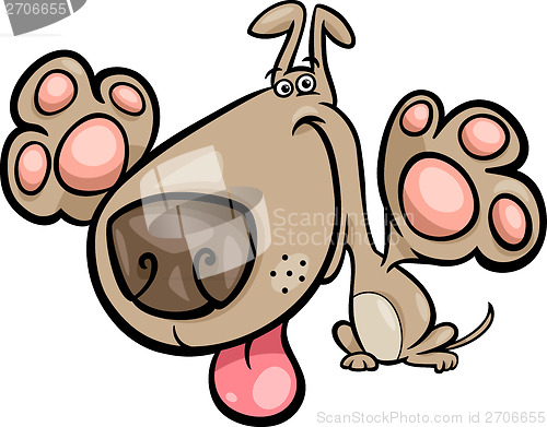 Image of cute dog cartoon illustration