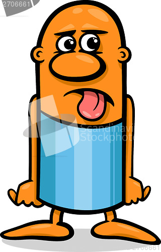 Image of disgusted guy cartoon illustration