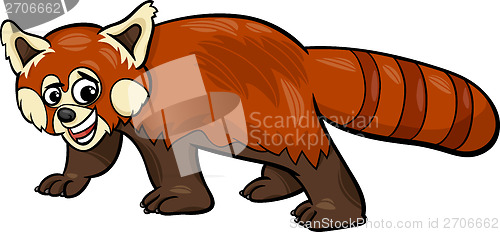 Image of red panda animal cartoon illustration