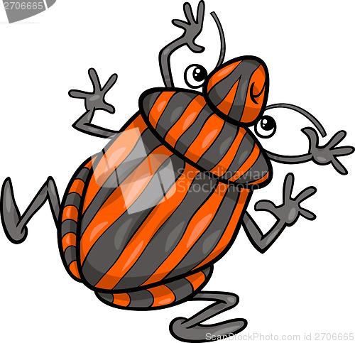 Image of shield bug insect cartoon character
