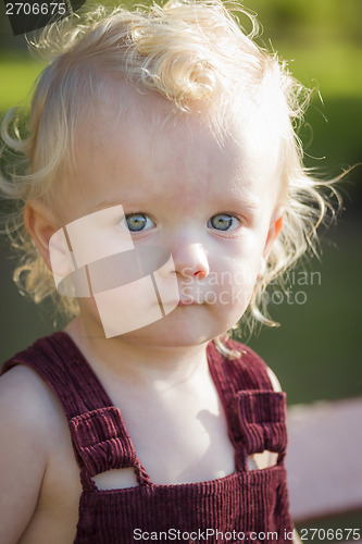 Image of Cute Young Boy Portrait At The Park