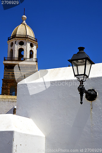 Image of teguise   lanzarote church tower in arrecife