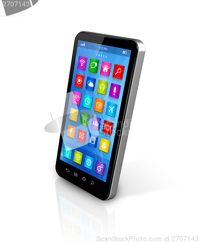 Image of Smartphone Touchscreen HD - apps icons interface