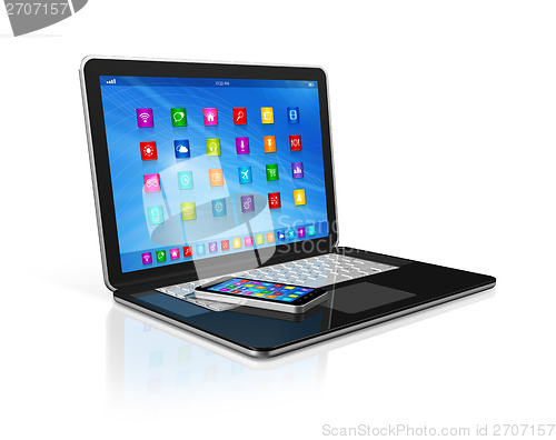 Image of Smartphone and Laptop