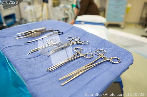 Image of Surgical Tools In Operation Room
