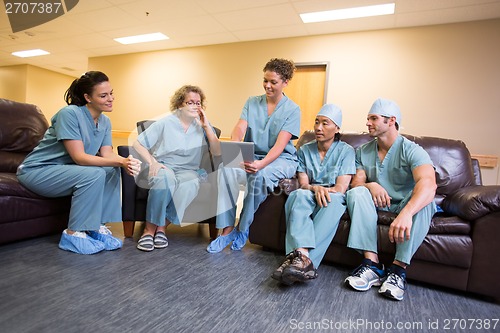 Image of Surgical Team in Lounge