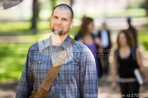 Image of Confident Male Student At Campus