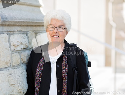 Image of Portrait Of Smiling Professor Student