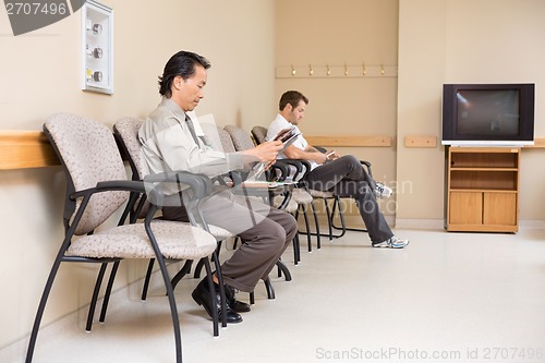 Image of Patients Waiting In Hospital Lobby