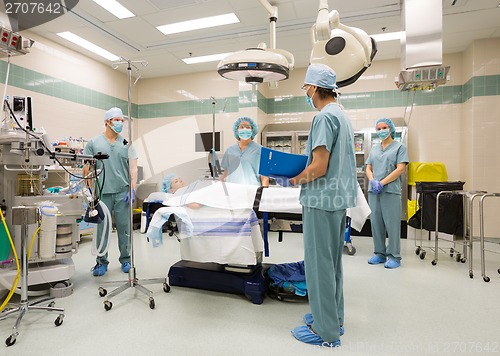 Image of Sugery Preparation in Operating Theater